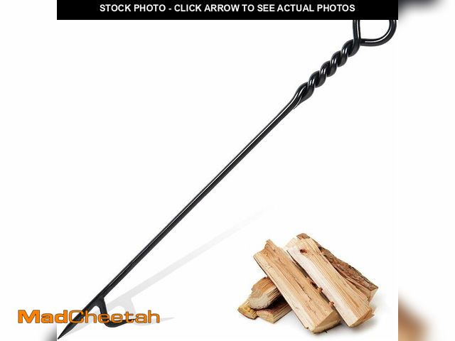 Lot 74-13835630 - CKLT Fire Poker for Fire Pit, 40ÃÂ¢Ã¢âÂ¬ÃÂTwisted Rope Design Fireplace Poker, Heavy Duty Handm...