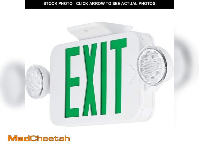 Lot 74-12684662 - Progress Lighting 120-Volt White Integrated LED Exit Sign - UNUSED