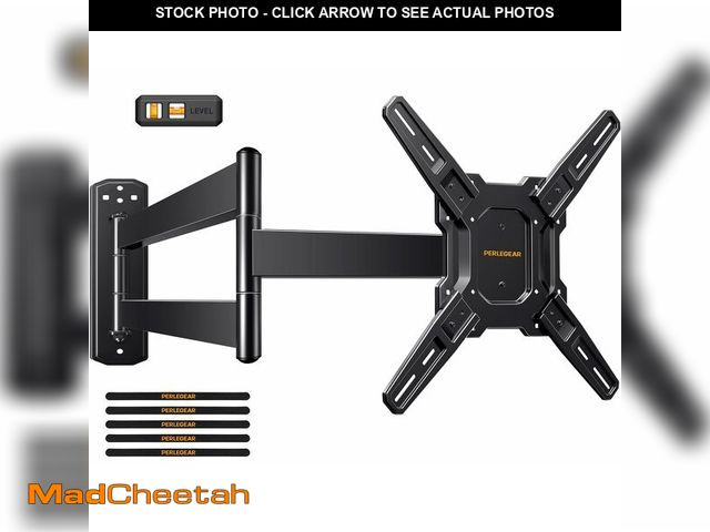 Lot 74-14300808 - Perlegear Long Arm TV Wall Mount for 26-70 inch TVs up to 100 lbs, Corner TV Mount Bracket with 31.6...