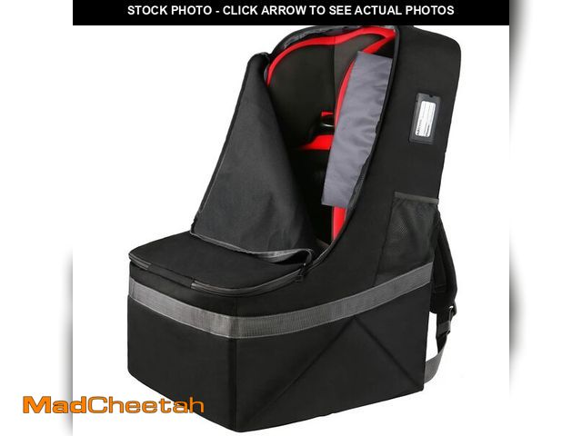 Lot 74-12719238 - YOREPEK Padded Car Seat Travel Bag Backpack for Airplane, Heavy Duty Car Seat Bags for Air Travel, C...
