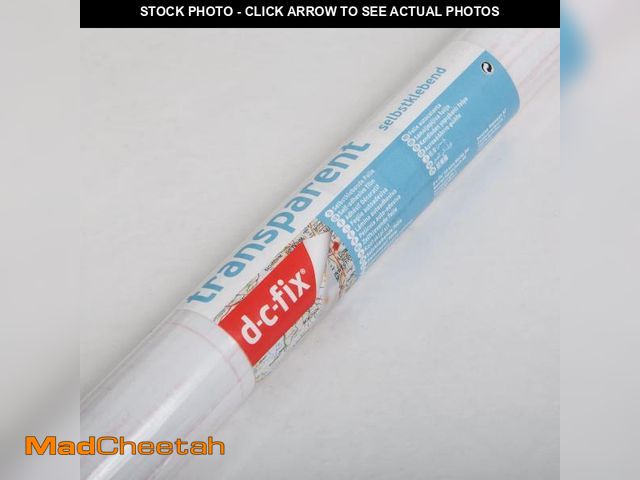 Lot 74-12396529 - d-c-fix 346-8093 Decorative Self-Adhesive Film, Glossy Transparent, 26" x 78" Roll - UNUSED