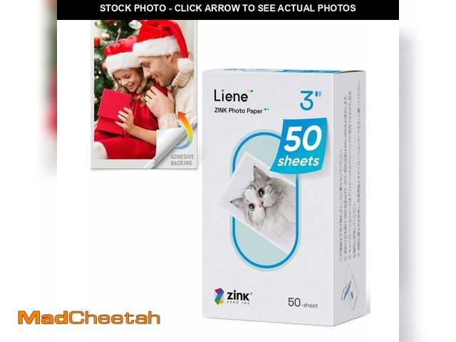 Lot 74-14210798 - Liene Zink Pearl K100 Photo Paper 2x3Ã¢â¬Â³ 50 Sheets, Premium Photo Printer Paper w/Adhesive Back,...