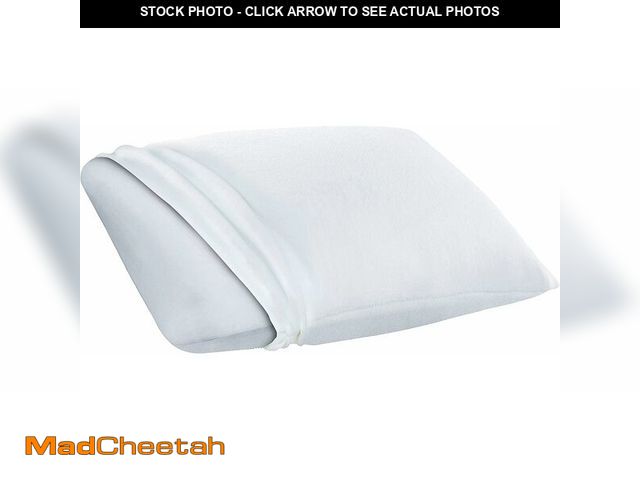 Lot 74-13710534 - Sleep Innovations Classic Memory Foam Pillow, Standard Size, Head and Neck Alignment, Side, Stomach,...