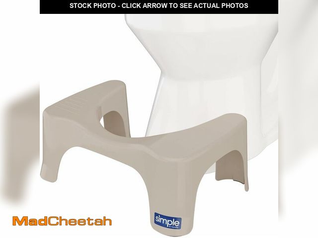 Lot 74-13041721 - Squatty Potty Simple Toilet Stool 7-Inch in Taupe - Ergonomic Bathroom Accessory for Natural Squatti...