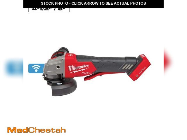 Lot 74-13651133 - Milwaukee M18 FUEL 18V Lithium-Ion Brushless Cordless 4-1/2 in./5 in. Braking Grinder With Paddle Sw...