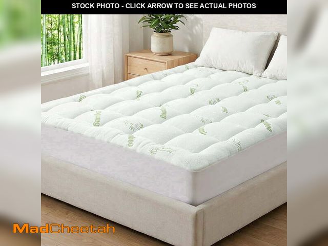 Lot 74-14067219 - DUMOS Mattress Topper Queen, Dual Layer 3 Inch Memory Foam Mattress Topper - 2 Inch Gel Memory Foam ...