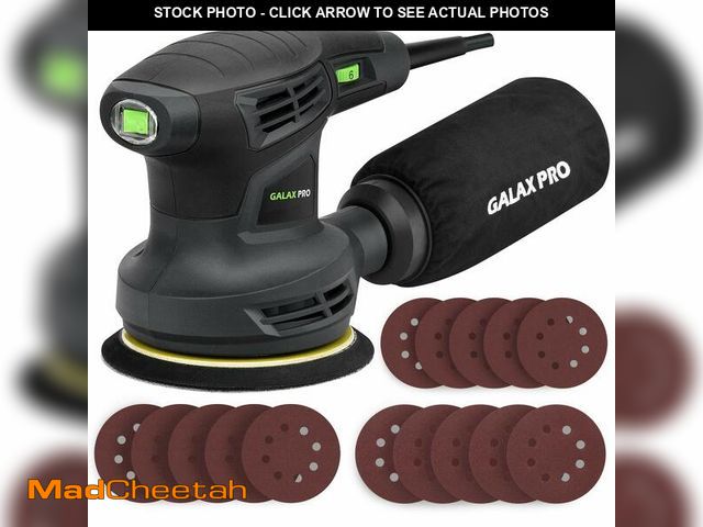 Lot 74-14267418 - GALAX PRO 280W 13000OPM Max 6 Variable Speeds Orbital Sander with 15Pcs Sanding Discs, 5Ã¢â¬Â elec...