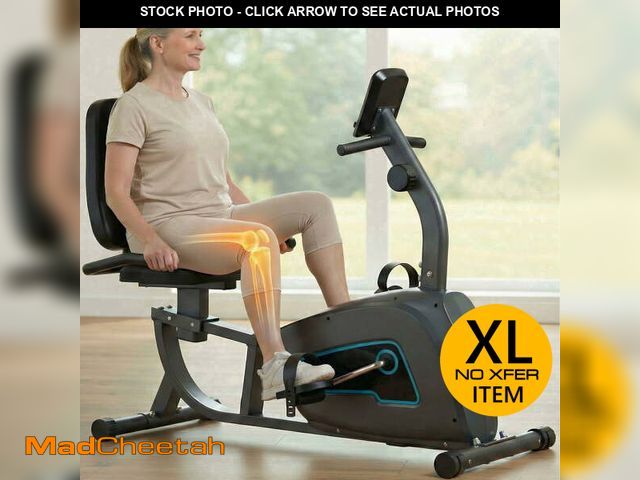 Lot 74-13745064 - Naipo Exercise Bike Indoor Recumbent  Exercise Bike Stationary with Adjustable Seat and 8 Resistance...