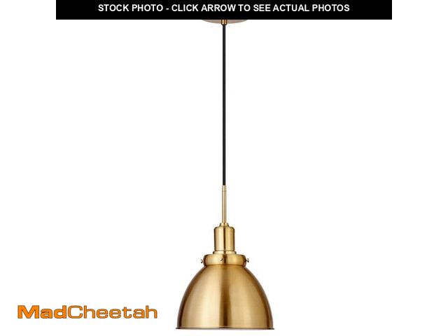 Lot 74-12557578 - Meyer&amp;Cross Madison 1-Light Brass Pendant with Metal Shade - UNUSED