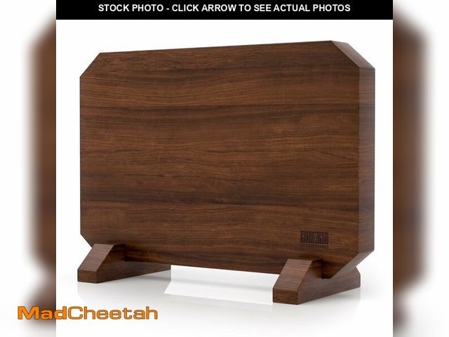 Lot 74-14268293 - HOSHANHO Magnetic Knife Block, Thickened Acacia Wood Kitchen Knife Holder Stand with Strong Magnets,...