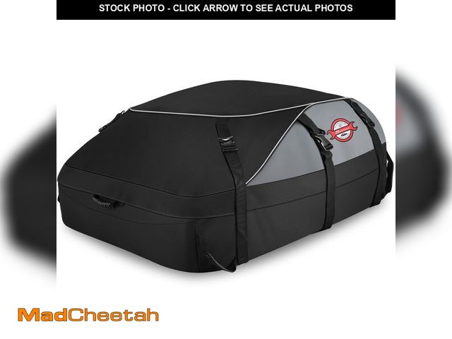 Lot 74-12441895 - Sailnovo Car Rooftop Cargo Carrier Roof Bag, 20 Cubic feet Waterproof Roof Cargo Carrier fit car wit...