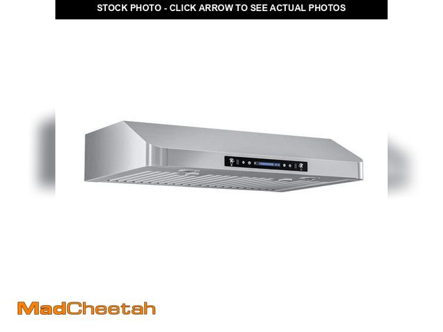 Lot 74-14114269 - Throes 30 in. 900CFM Ducted Under Cabinet Range Hood in Stainless Steel with 3-Way Venting Adjustabl...