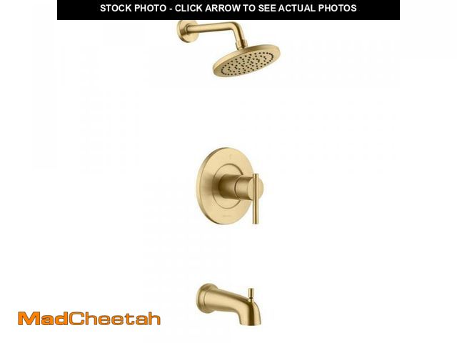 Lot 74-12517810 - (MISSING VALVE) Glacier Bay Dorind Single-Handle 1-Spray Tub and Shower Faucet 1.8 GPM in Matte Gold...