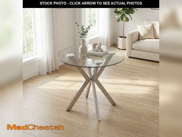 MadCheetah.com - Lot 74-13516674 - GOLDFAN Tempered Glass Dining Table ...