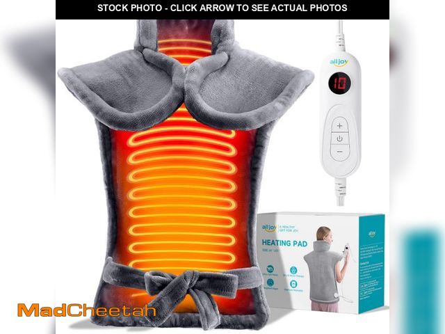 Lot 74-12436987 - Heating Pad for Back Pain Relief, 24"x33" Weighted Heating Pad for Neck and Shoulder, Neck Heating P...