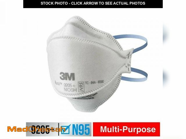 Lot 74-12389915 - 3M 9205+ N95 Aura Particulate Disposable Respirator Foldable (10-Pack) - UNUSED