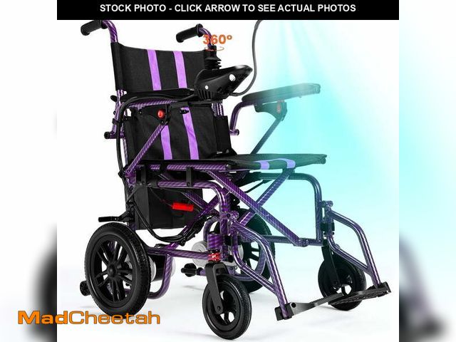 Lot 74-13817301 - (MISSING CHARGER)( Arshin Electric Wheelchair Lightweight Foldable,20+ Miles Electric Wheelchairs fo...