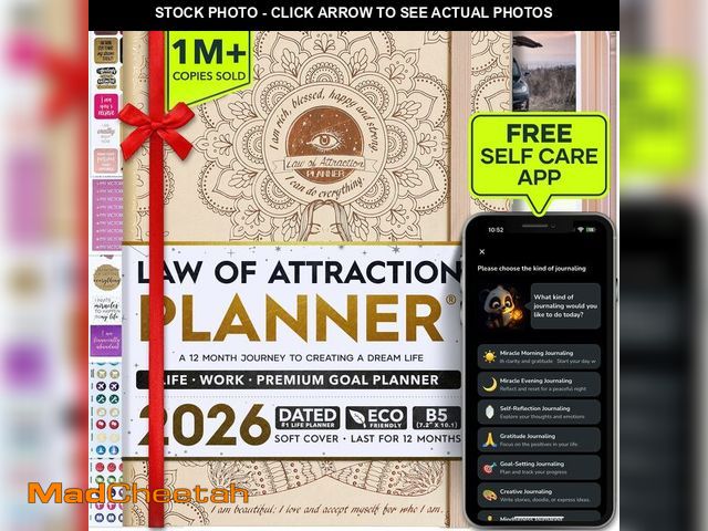 Lot 74-13623795 - Deluxe 2026 Planner Weekly and Monthly | Law of Attraction Planner with Productivity App | 12-Month ...