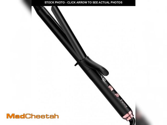 Lot 74-12326180 - FARERY Long Barrel Curling Iron 1 Inch, Ceramic Curling Iron for Thin Hair, Infused Argan Oil &amp; ...