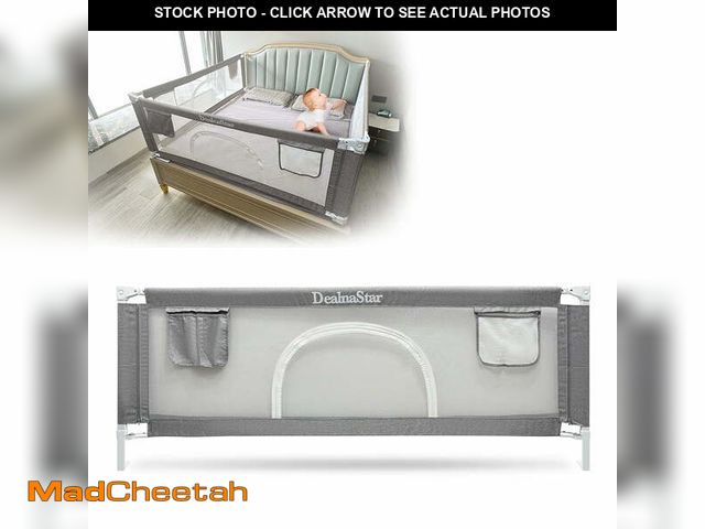 Lot 74-12779092 - Bed Rail for Toddlers,80" Baby Bed Rail Guard,Upgrade Adjustable Kids Bed Rail,Universal Safety Baby...