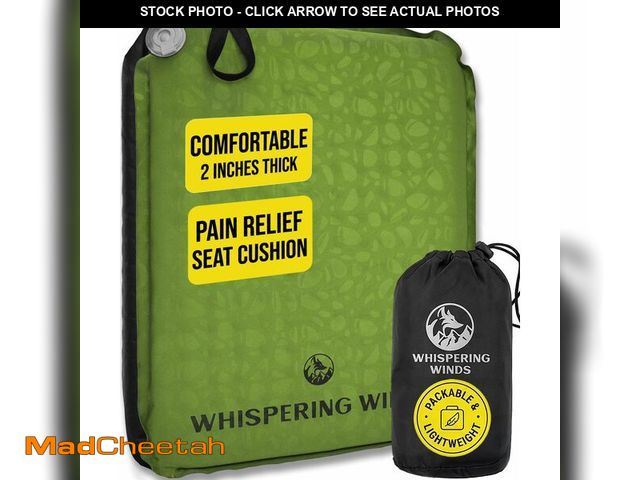 Lot 74-14274133 - Whispering Winds Inflatable Seat Cushion - Comfortable Blow-up Foam Pad for Airplane, Travel, Stadiu...