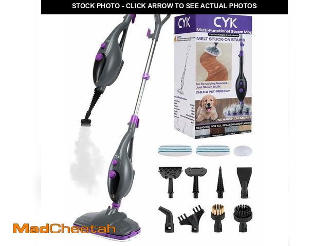 Lot 74-14207723 - CYK Steam Mops for Floor Cleaning, 12 in 1 Handheld Steam Cleaner for Home, Floor Steamer for Hardwo...