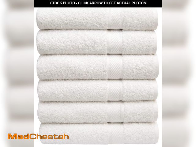 Lot 74-11555323 - Pleasant Home Bath Towels Set of 6 (24 x 50) 100% Cotton, 515 GSM  Lightweight, Soft &amp; Absorbent...