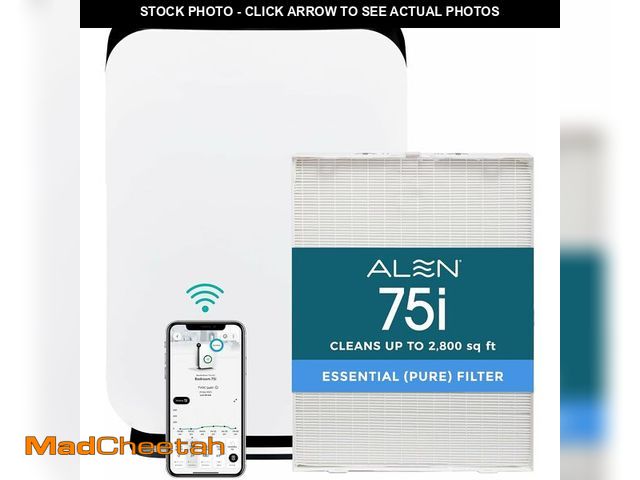 Lot 74-14590908 - Alen 75i HEPA Air Purifier, Essential Filter, Covers 2,800 Sq Ft - USED