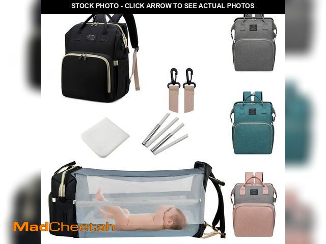 Lot 74-14206141 - ANWTOTU Baby Diaper Bags with Changing Station,Waterproof Diaper Bag Backpack for Moms Dads with USB...