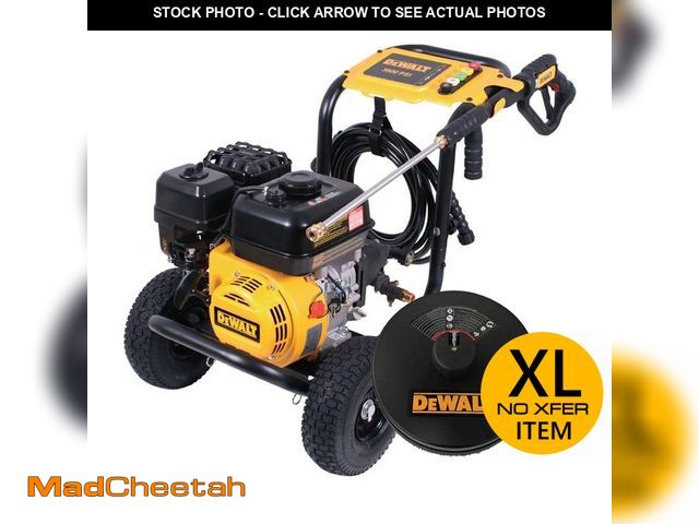 Lot 74-13692873 - DEWALT 3500 PSI 2.5 GPM Gas Pressure Washer with Surface Cleaner, Heavy-Duty Commercial Cold Water P...