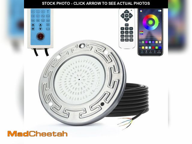 Lot 74-12606628 - Pool Lights for Inground Pool, 20W 6 Inch LED Inground Pool Light with Controller, Remote and APP Co...