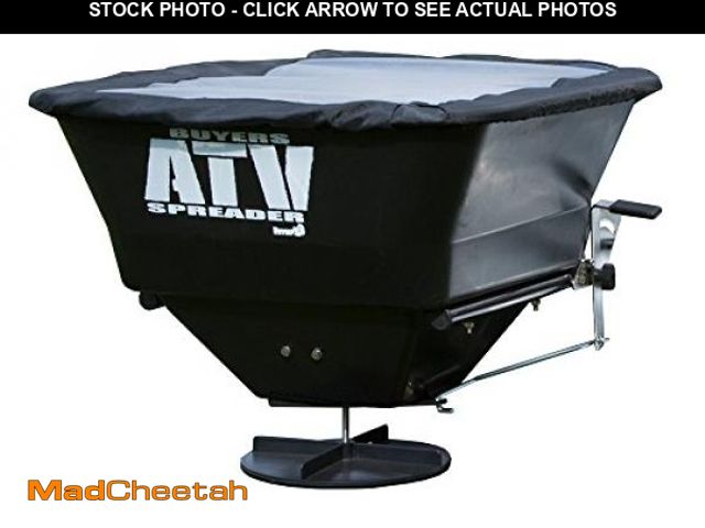 Lot 74-12352529 - Buyers Products ATVS100 ATV All-Purpose Broadcast Spreader 100 lbs. Capacity with Rain Cover , Black...