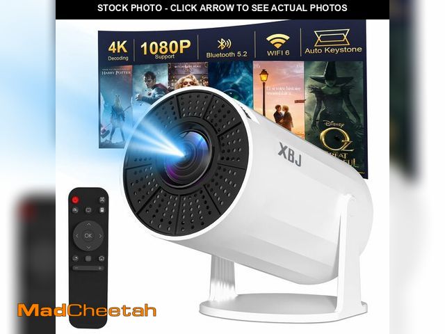 Lot 74-13632051 - XBJ [Built-in Apps] 5G WiFi Bluetooth Smart Projector,4K support HD Portable Projector, Mini Project...