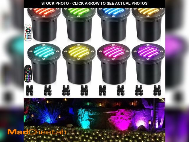 Lot 74-13954764 - SUNVIE RGBW Well Lights Landscape LED In Ground Color Changing Low Voltage Well Lights 12-24V Waterp...