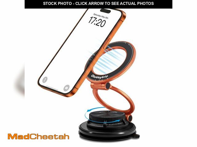 Lot 74-14265749 - chubbycable Magnetic Car Phone Holder 360ÃÂ° Rotation Vacuum Suction Phone Mount for Magsafe Foldab...