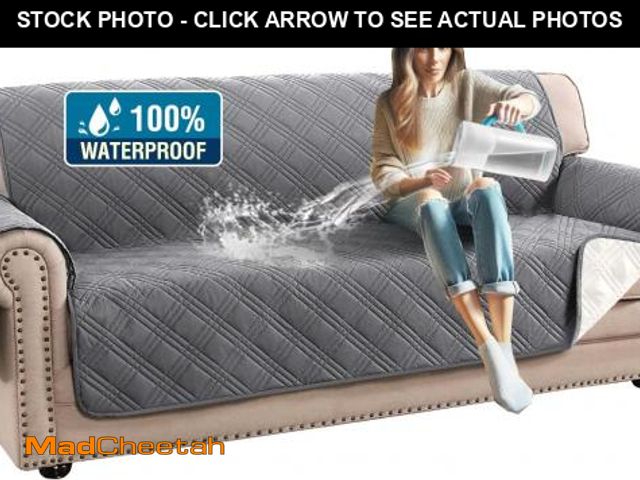 Lot 74-12327008 - H.VERSAILTEX 100% Waterproof Couch Covers for 3 Cushion Couch Sofa Modern Sofa Slipcovers with Elast...