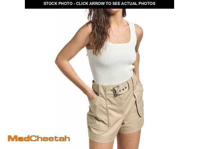 Lot 74-13212820 - Derek Lam 10 Crosby Women's Monterey Short, Safari, 12 - UNUSED