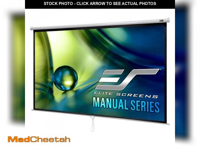 Lot 74-12266549 - Elite Screens Manual Series, 120-INCH 16:9, Pull Down Manual Projector Screen with AUTO LOCK, Movie ...