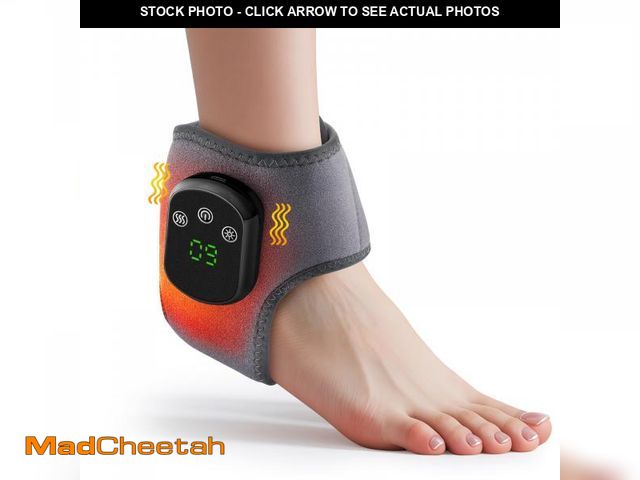 Lot 74-12434653 - Cordless Ankle Massager with Heat, Ankle Heating Pad, USB Rechargeable Heated Brace Wrap Warmer, 5 H...