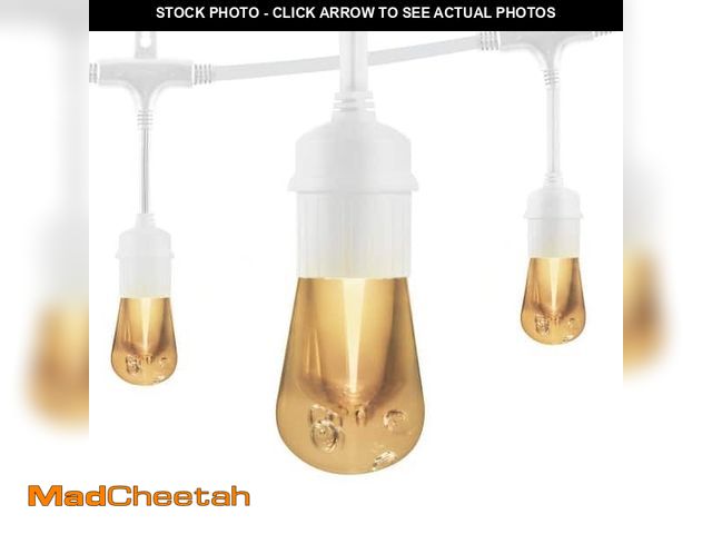 Lot 74-12684325 - 12-Bulb 24 ft. Vintage Cafe Integrated LED String Lights, White - UNUSED