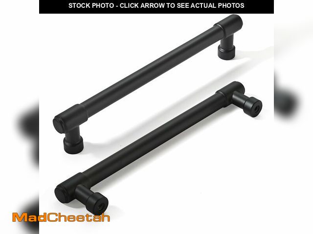 Lot 74-12702476 - khtumeware 20 Pack 5 Inch(128mm) Matte Black Kitchen Cabinet Handles, Cabinet Pulls Kitchen Cabinet ...