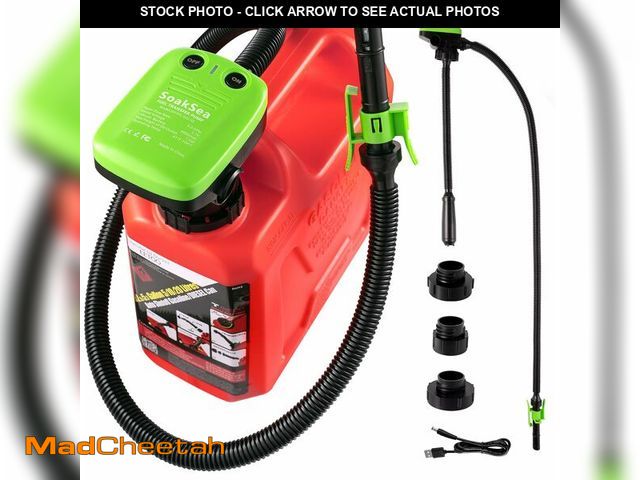 Lot 74-12600527 - Automatic Fuel Transfer Pump with Auto-Stop Sensor(3.2 GPM), USB Rechargeable 41" Hose Automatic Tra...