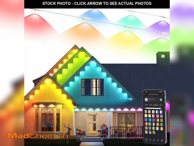 Lot 74-14207005 - Brizled Essential Smart Permanent Lights, 150ft 90 LED RGB Permanent Outdoor Lights Work with Alexa ...