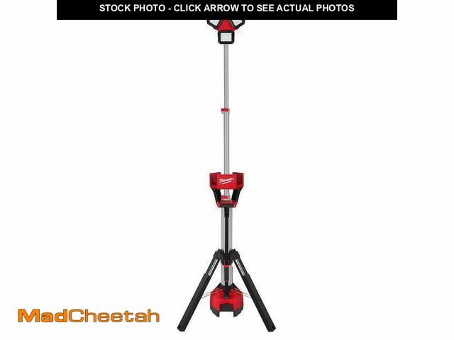 Lot 74-12792302 - Milwaukee M18 18-Volt Lithium-Ion Cordless 6,000 Lumens Rocket Dual Power Tower Light with Charger (...