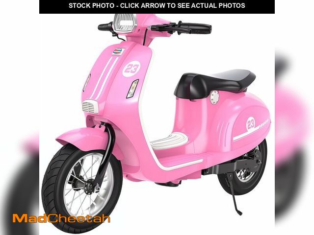 Lot 74-14614495 - Okay Run 24V Kid Motorcycle, Ride on Electric Bike for Big Kid 8-12, Pink - UNUSED