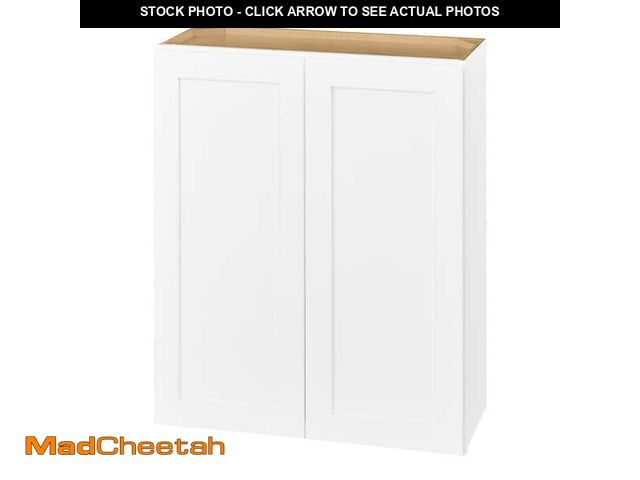 Lot 74-12091594 - Avondale 30 in. W x 12 in. D x 30 in. H Ready to Assemble Plywood Shaker Wall Kitchen Cabinet in Alp...
