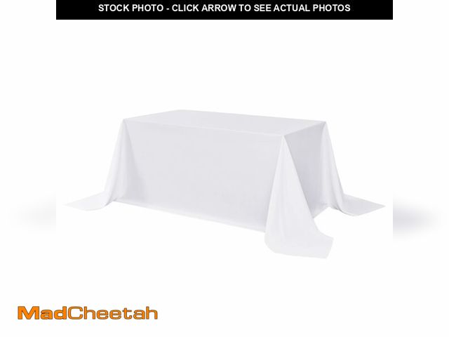 Lot 74-13629753 - sancua Rectangle Tablecloth - 90 x 156 Inch - Water Resistant Spill Proof Washable Polyester Table C...