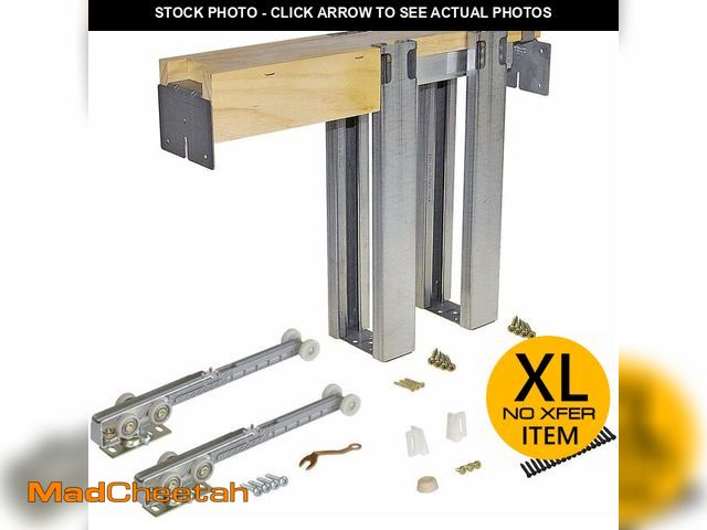 Lot 74-13074783 - Johnson Hardware 153068SC 1500 Series Soft Close Series Commercial Grade Pocket Door Frame for 2x4 S...