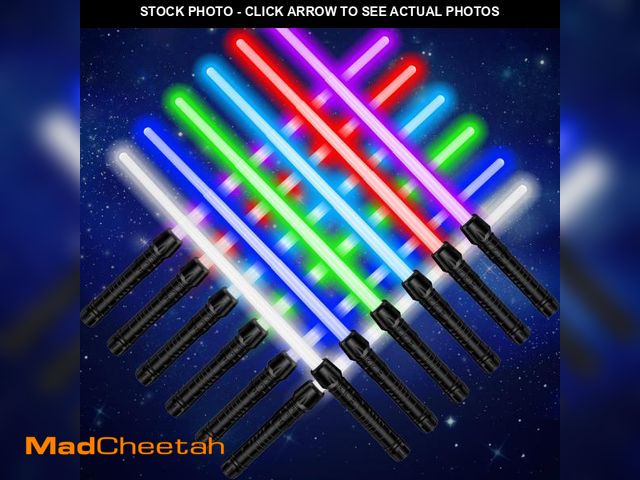 Lot 74-12128215 - Light Saber Party favor, 12 Pack Light sabers for kids, Light Swords Gift Set for Boys Girls Hallowe...