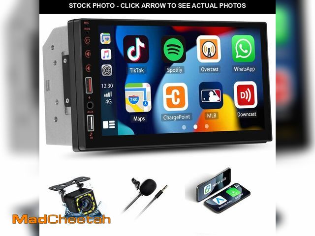 Lot 74-12460527 - UNITOPSCI Double Din Wireless Carplay Android Auto Car Stereo, 7Ã¢â¬Â IPS Touch Screen Car Audio R...